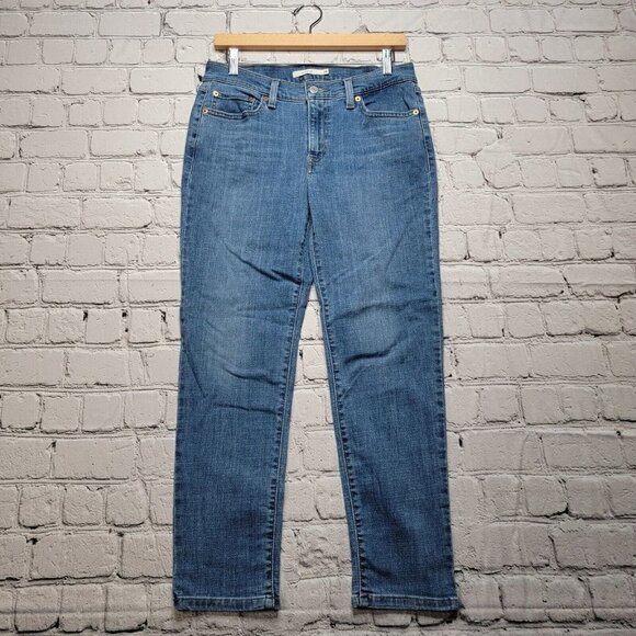 Levis Mid Rise Boyfriend Jeans W28 L27 - Picture 1 of 13